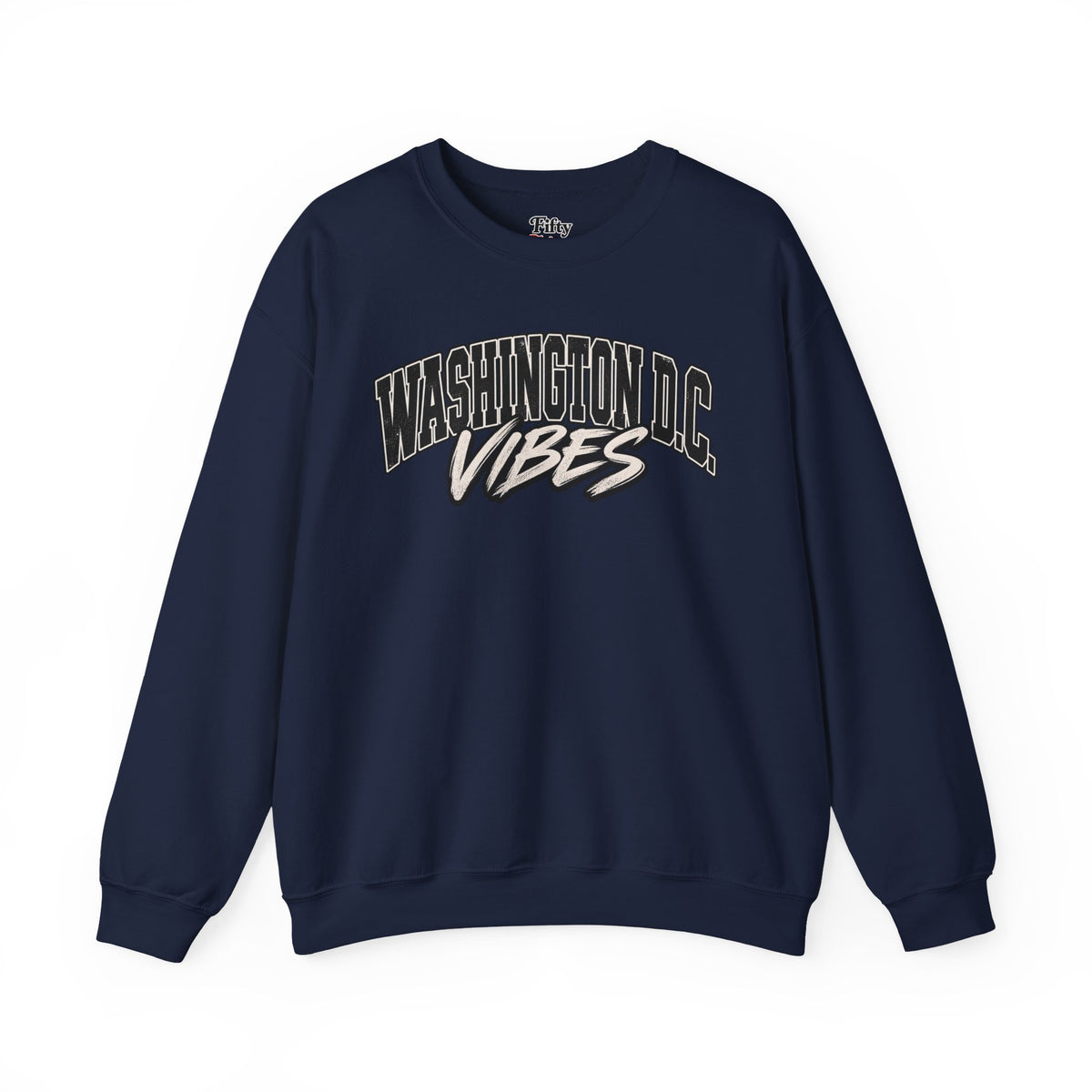 Washington DC Vibes Unisex Crewneck Sweatshirt State Name Graphic