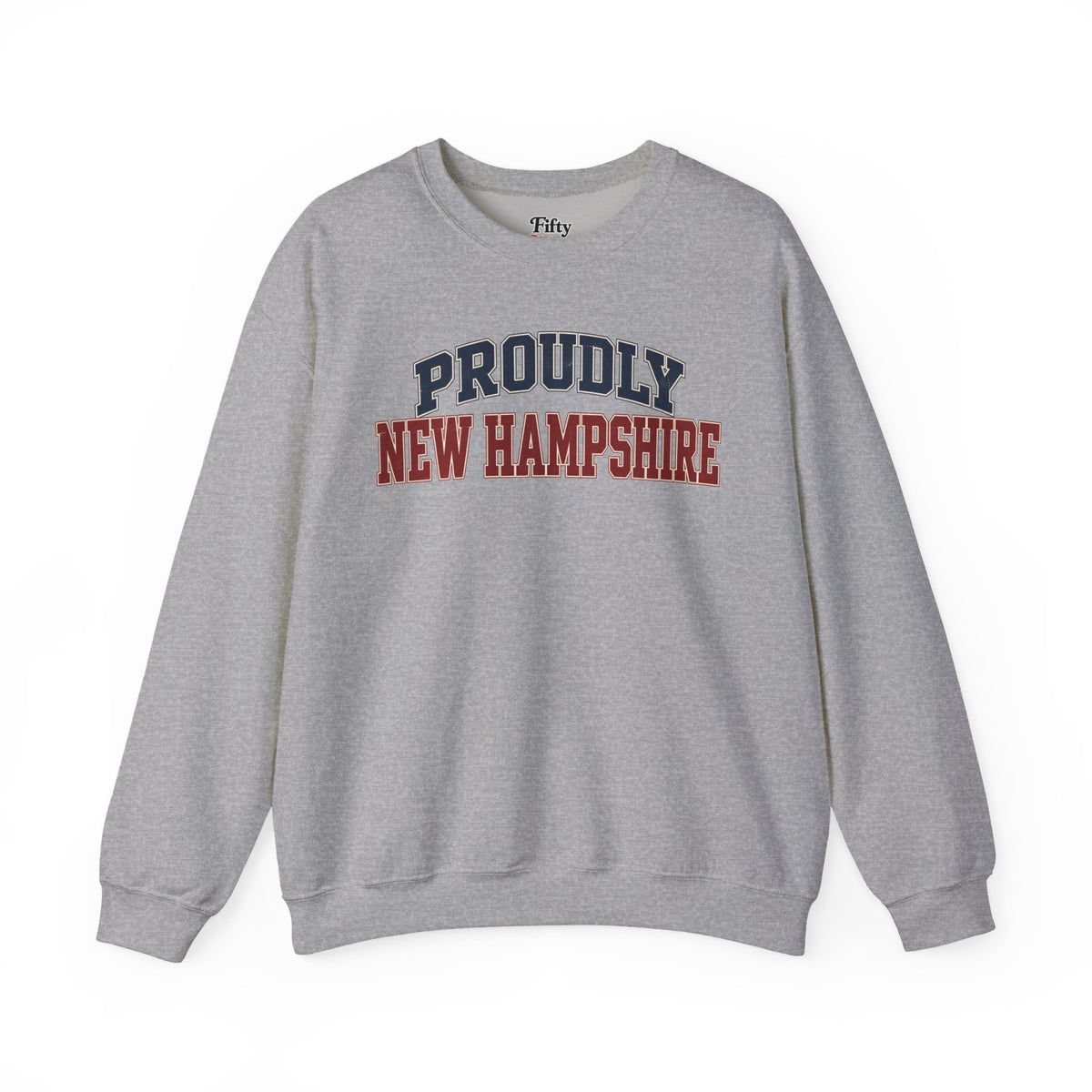 Proudly New Hampshire Unisex Crewneck Sweatshirt State Name Graphic