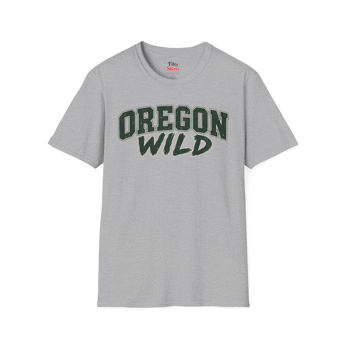 Oregon Wild Unisex Softstyle T Shirt State Name Graphic Tee