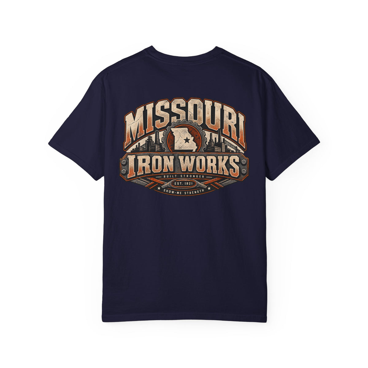 Missouri Iron Works Unisex Comfort Color 1717 Streetwear Graphic Tee