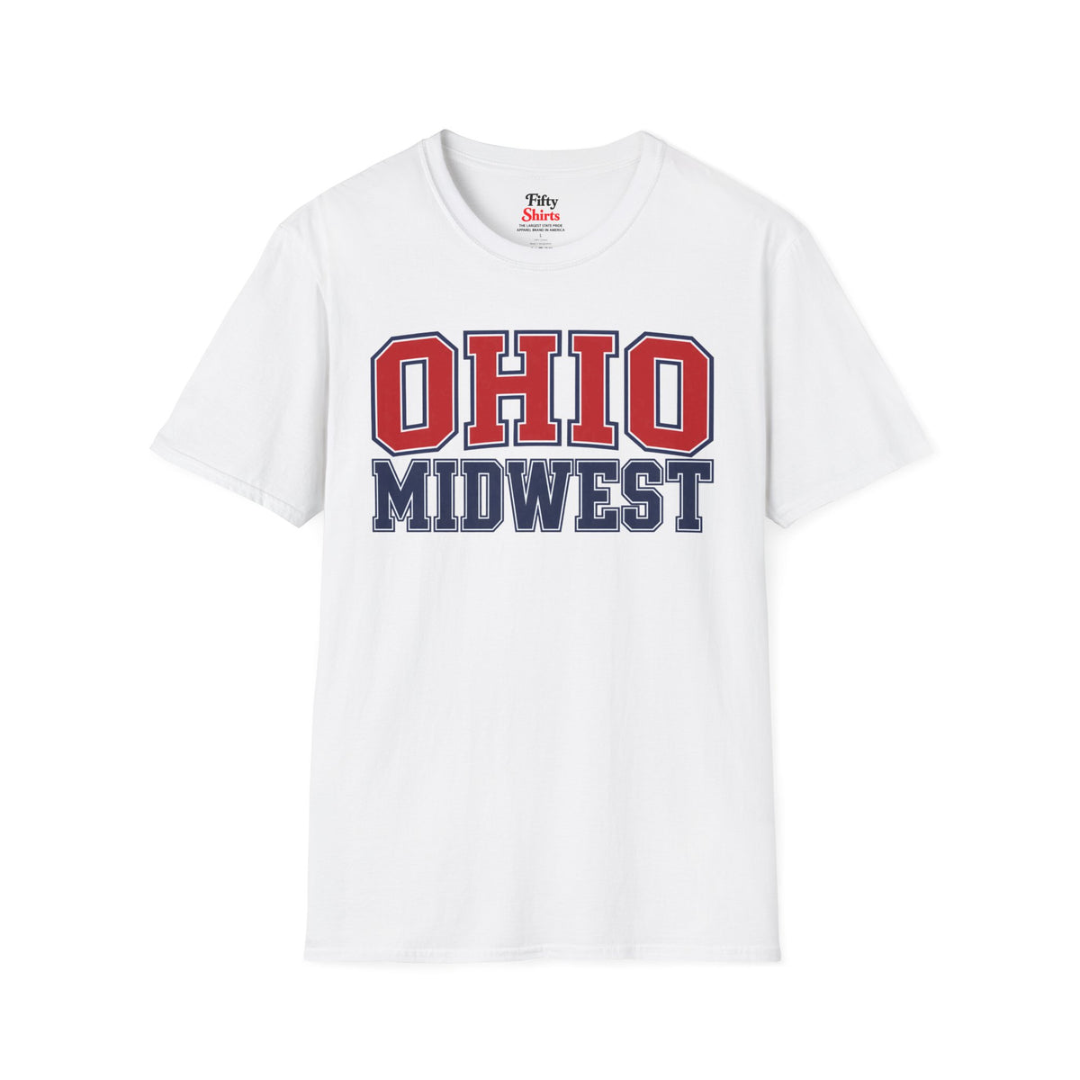 Ohio Midwest Unisex Softstyle T Shirt State Name Graphic Tee