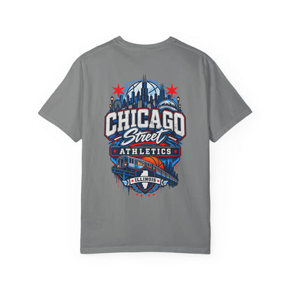 Chicago Illinois Street Athletics Unisex Comfort Color 1717 Streetwear Graphic Tee
