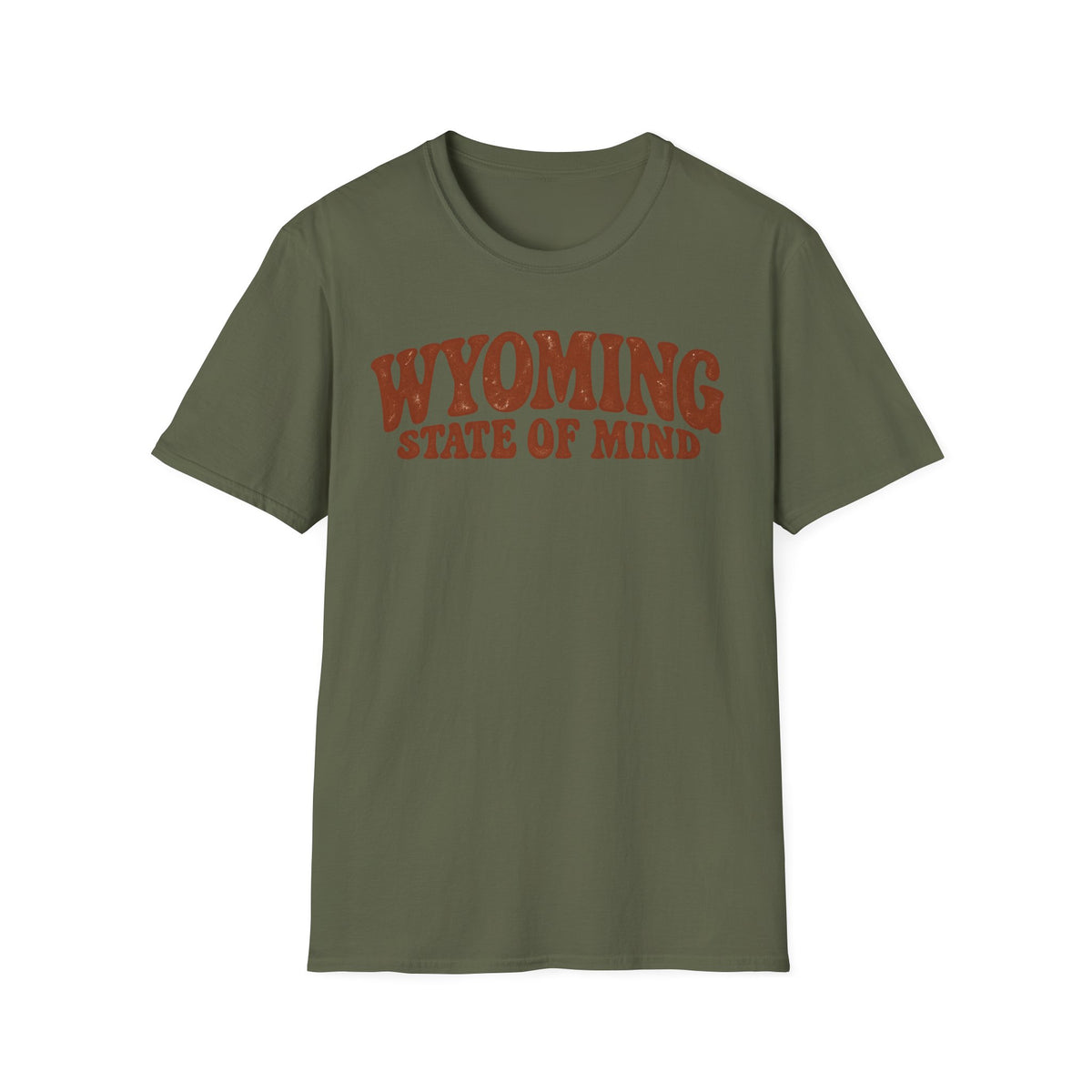 Wyoming State of Mind Unisex Softstyle T Shirt State Name Graphic Tee