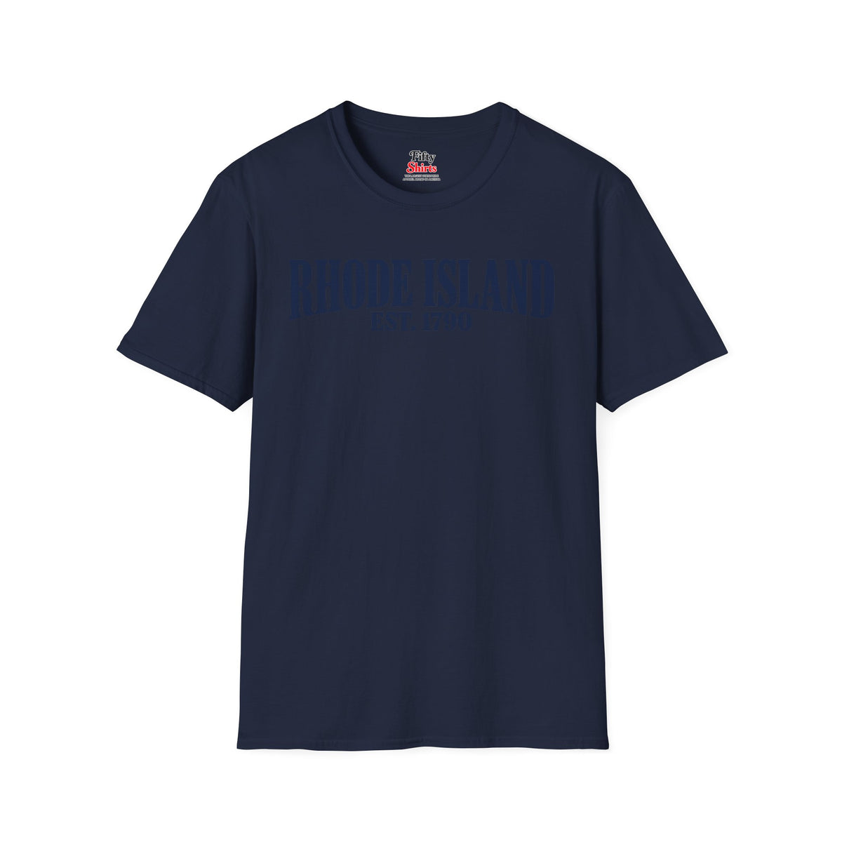 Rhode Island EST 1790 Unisex Softstyle T Shirt State Name Graphic Tee