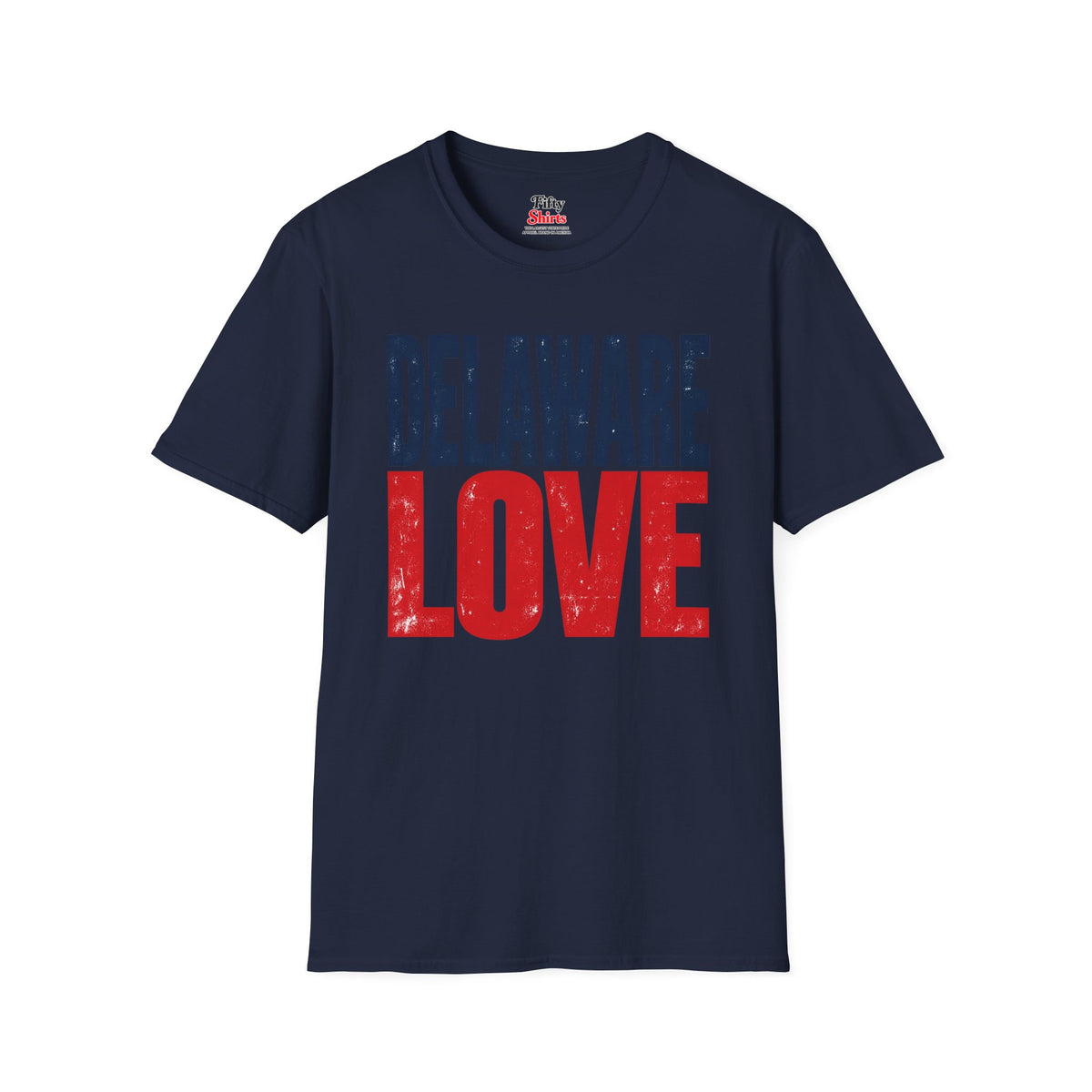 Delaware Love Unisex Softstyle T Shirt State Name Graphic Tee
