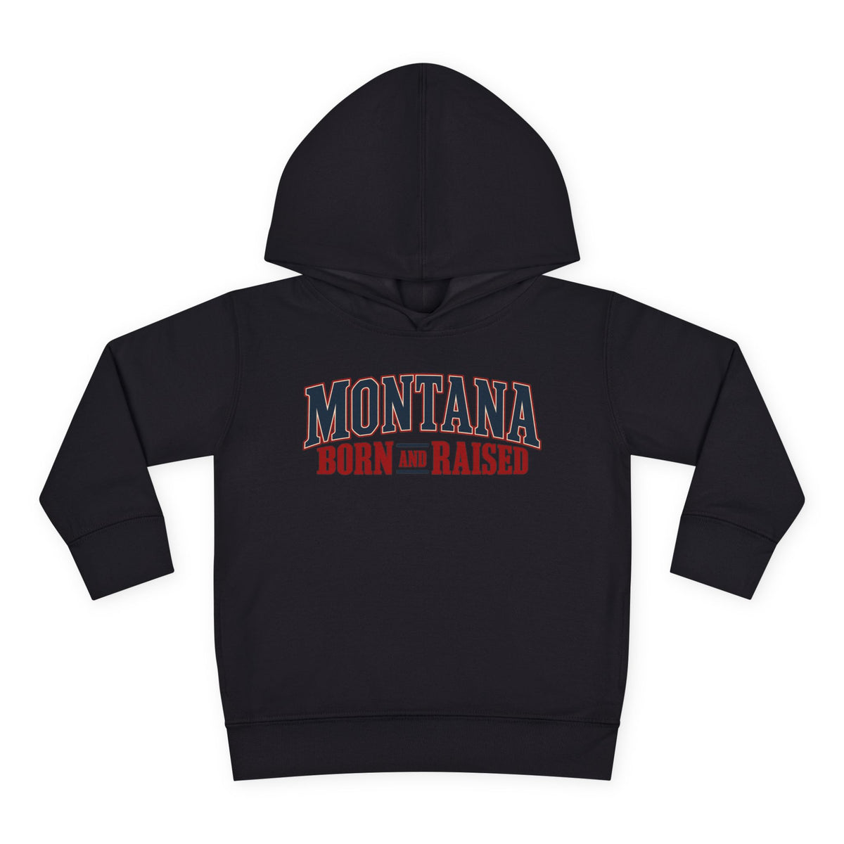 Montana Born and Raised Premium Vintage Fashion Unisex Toddler Pullover Fleece Hoodie