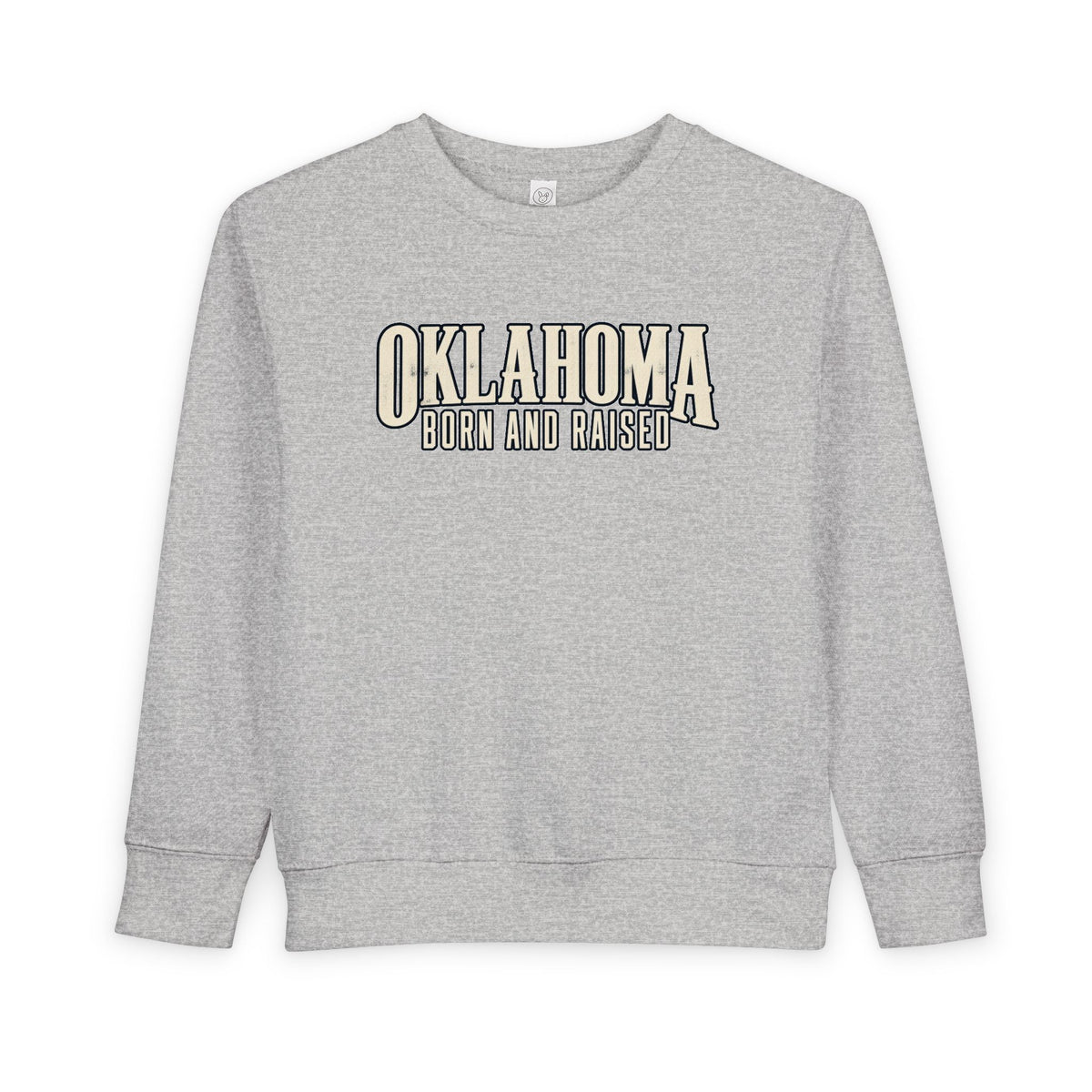 Oklahoma Born and Raised Premium Heritage Unisex Toddler Sweatshirt