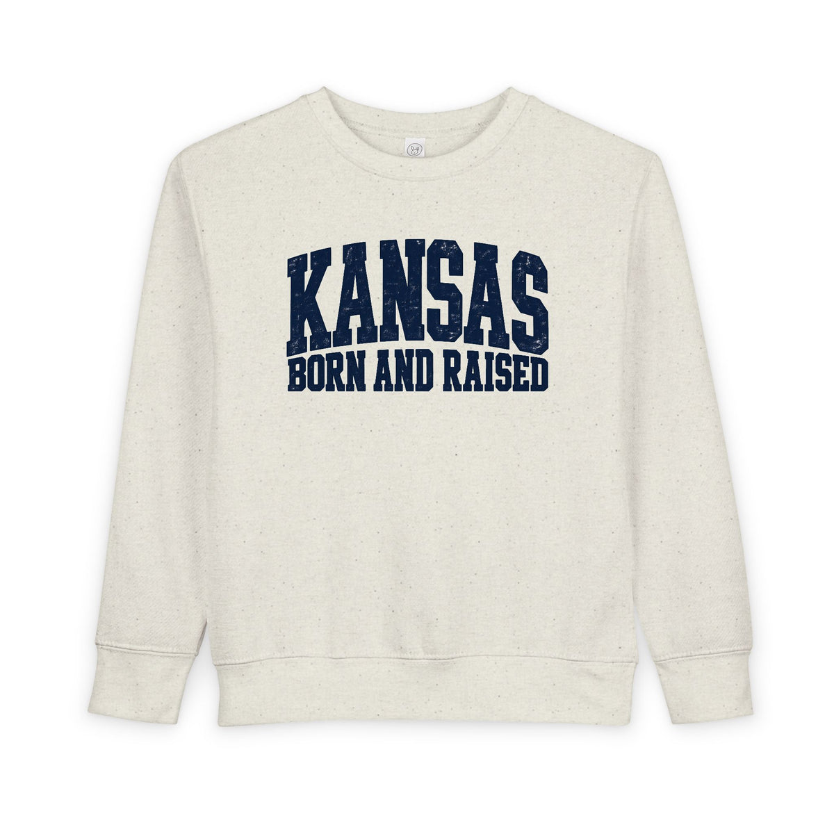 Kansas Born and Raised Bold Athletic Unisex Toddler Sweatshirt