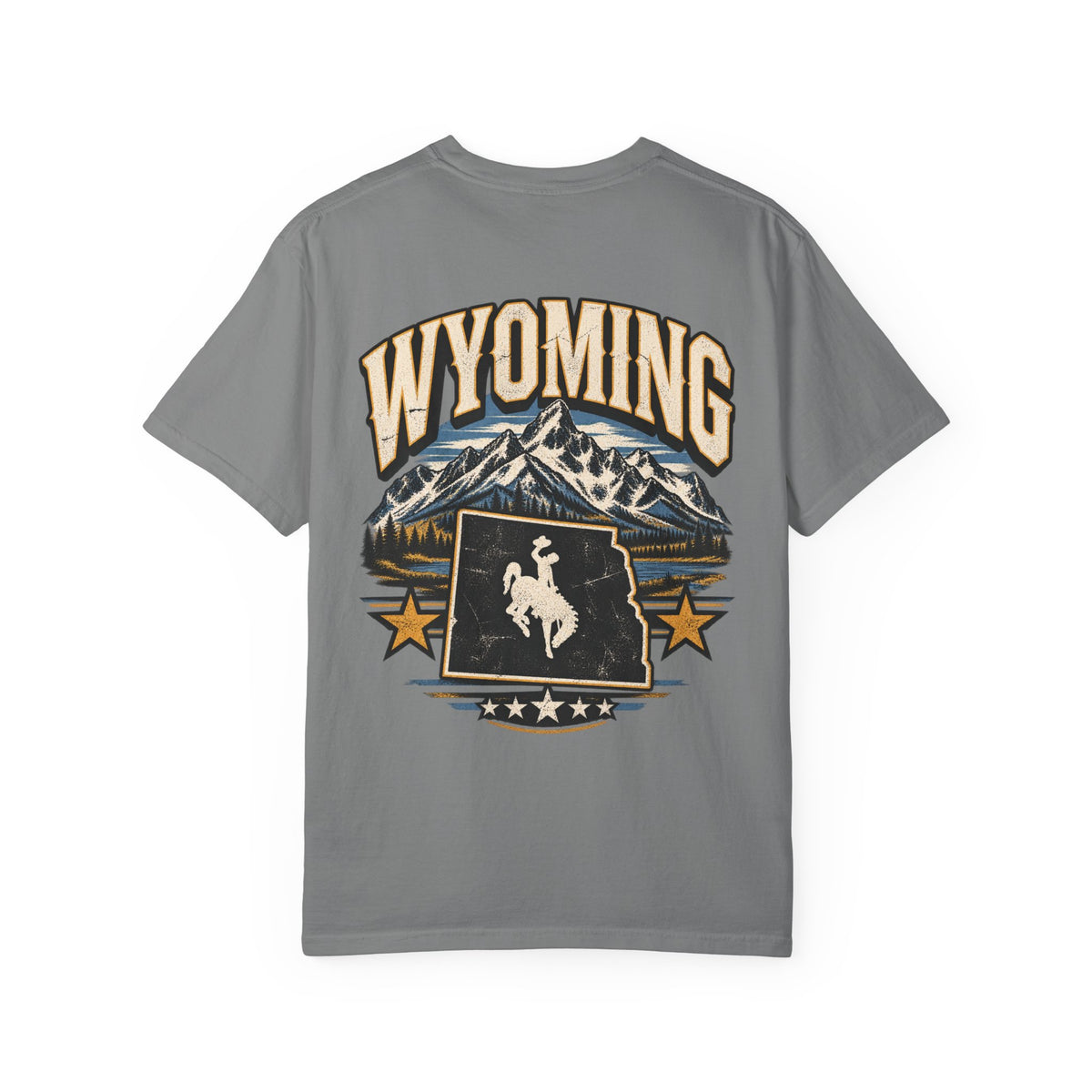 Wyoming State Pride Unisex Comfort Color 1717 Streetwear Graphic Tee