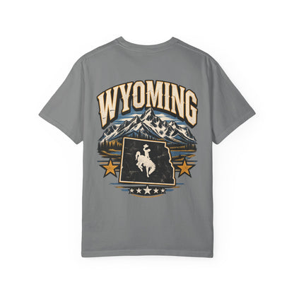 Wyoming State Pride Unisex Comfort Color 1717 Streetwear Graphic Tee