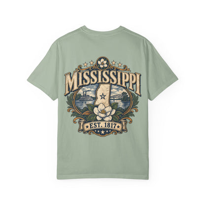Mississippi Established 1817 Unisex Comfort Color 1717 Streetwear Graphic Tee