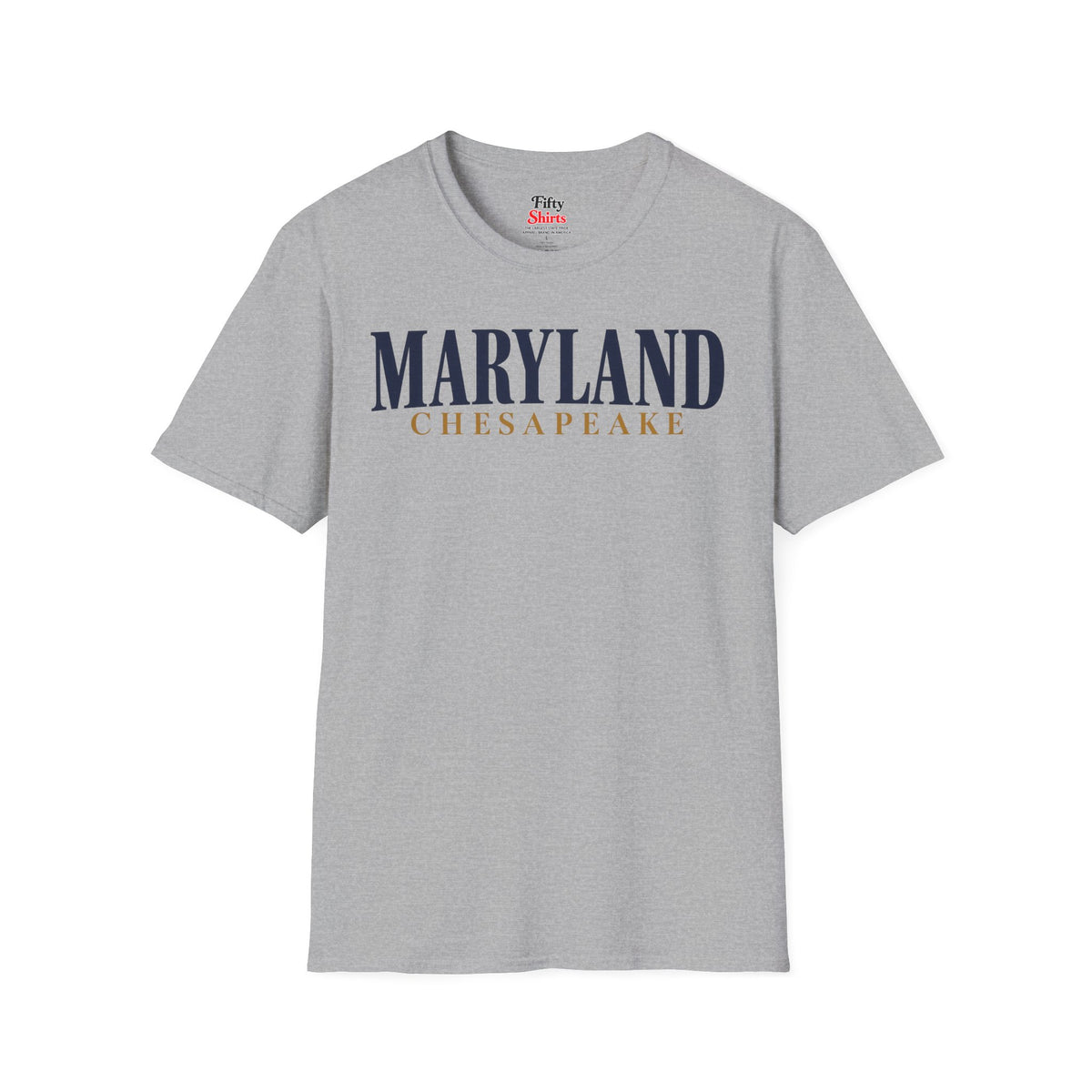 Maryland Chesapeake Unisex Softstyle T Shirt State Name Graphic Tee