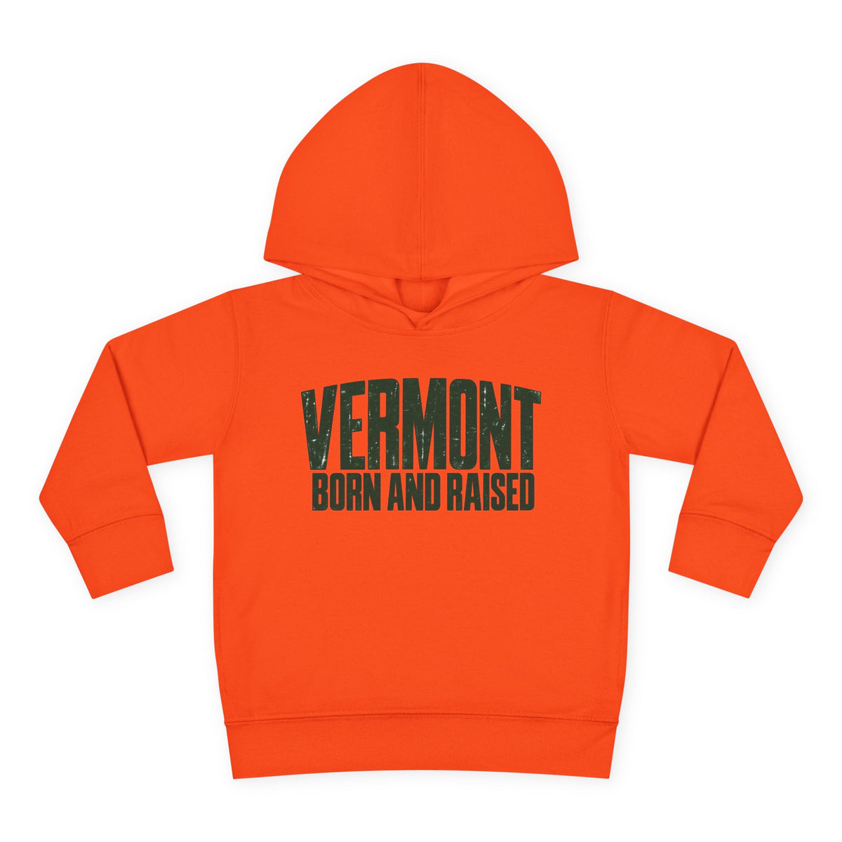 Vermont Born and Raised Modern New England Streetwear Unisex Toddler Pullover Fleece Hoodie