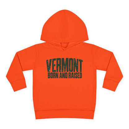 Vermont Born and Raised Modern New England Streetwear Unisex Toddler Pullover Fleece Hoodie