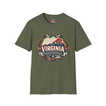 Virginia State Pride Unisex Softstyle T Shirt State Pride Graphic Tee Collections FS03