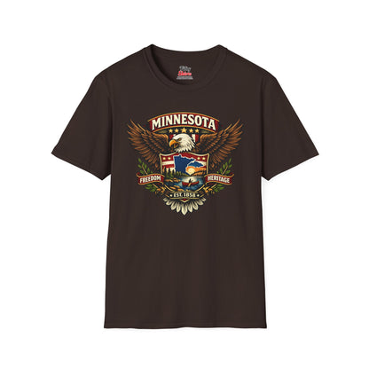 Minnesota Americana Eagle Unisex Softstyle T Shirt State Pride Graphic Tee Collections FS03