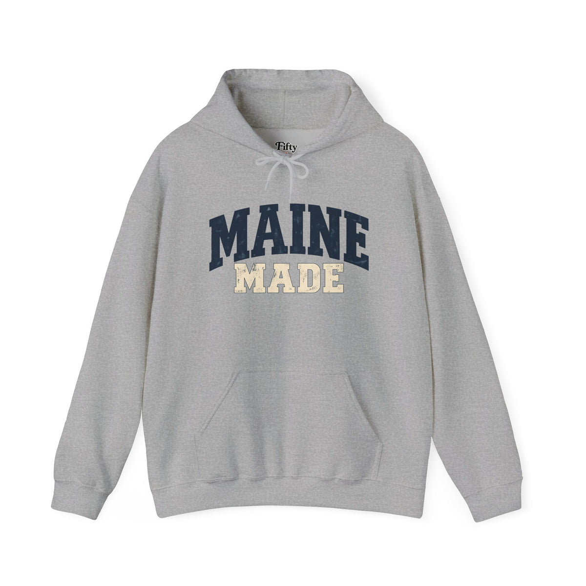 Maine Made Unisex Hoodie State Name Graphic