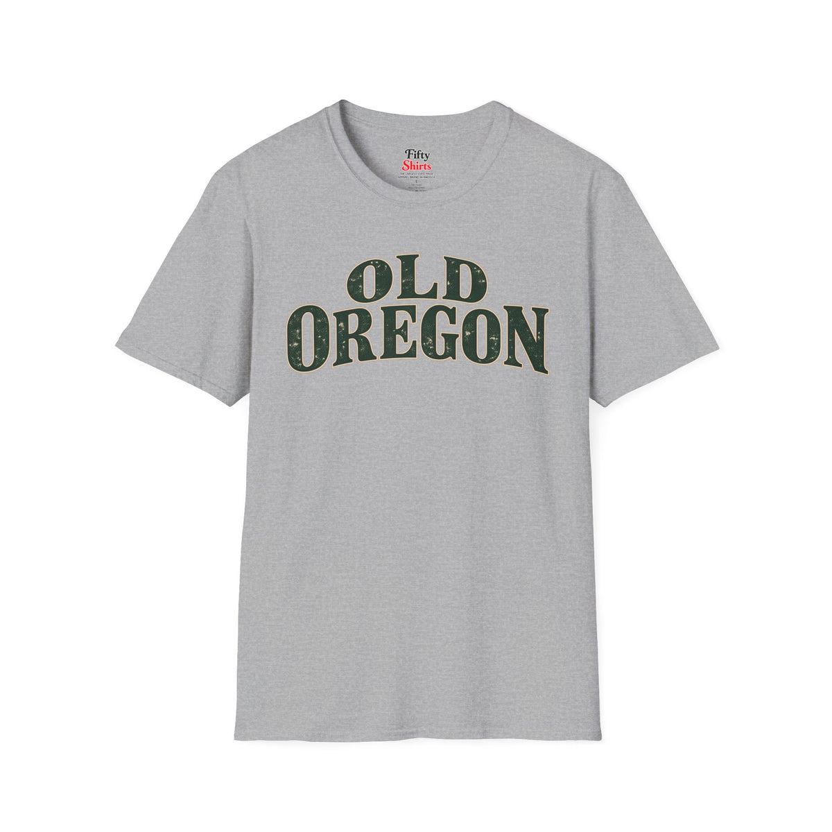 Old Oregon Unisex Softstyle T Shirt State Name Graphic Tee