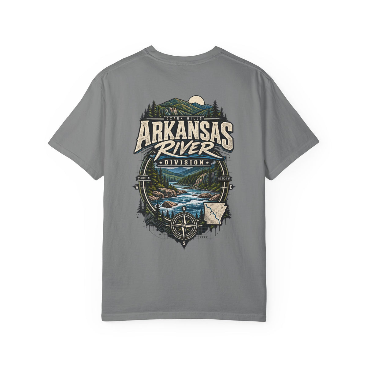 Arkansas River Division Unisex Comfort Color 1717 Streetwear Graphic Tee