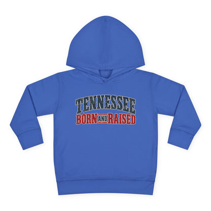 Tennessee Born and Raised Vintage Americana Unisex Toddler Pullover Fleece Hoodie