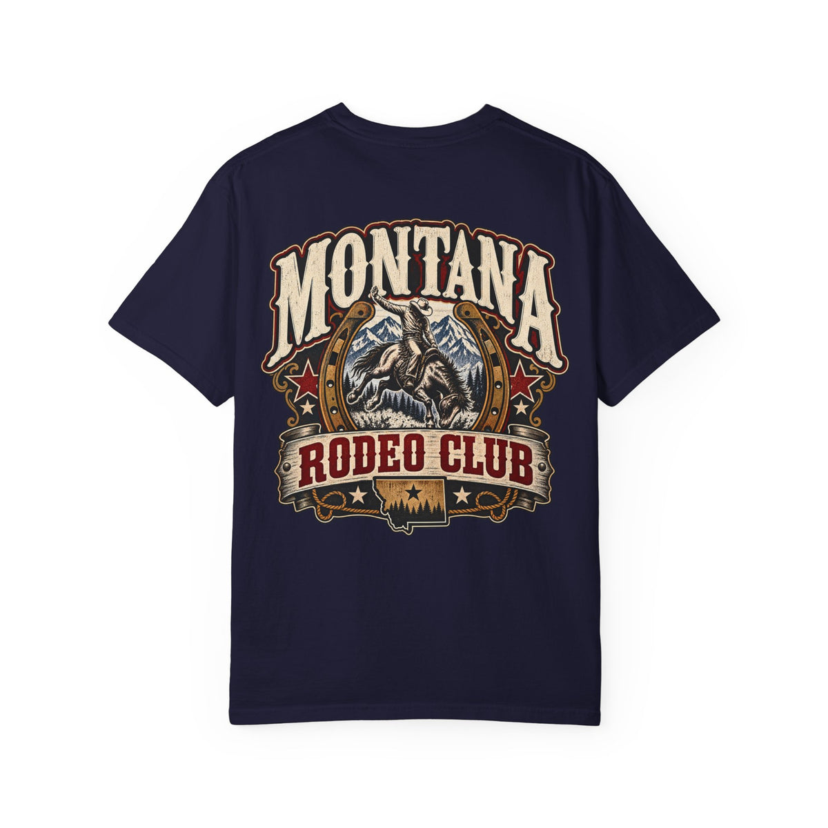 Montana Rodeo Club Unisex Comfort Color 1717 Streetwear Graphic Tee