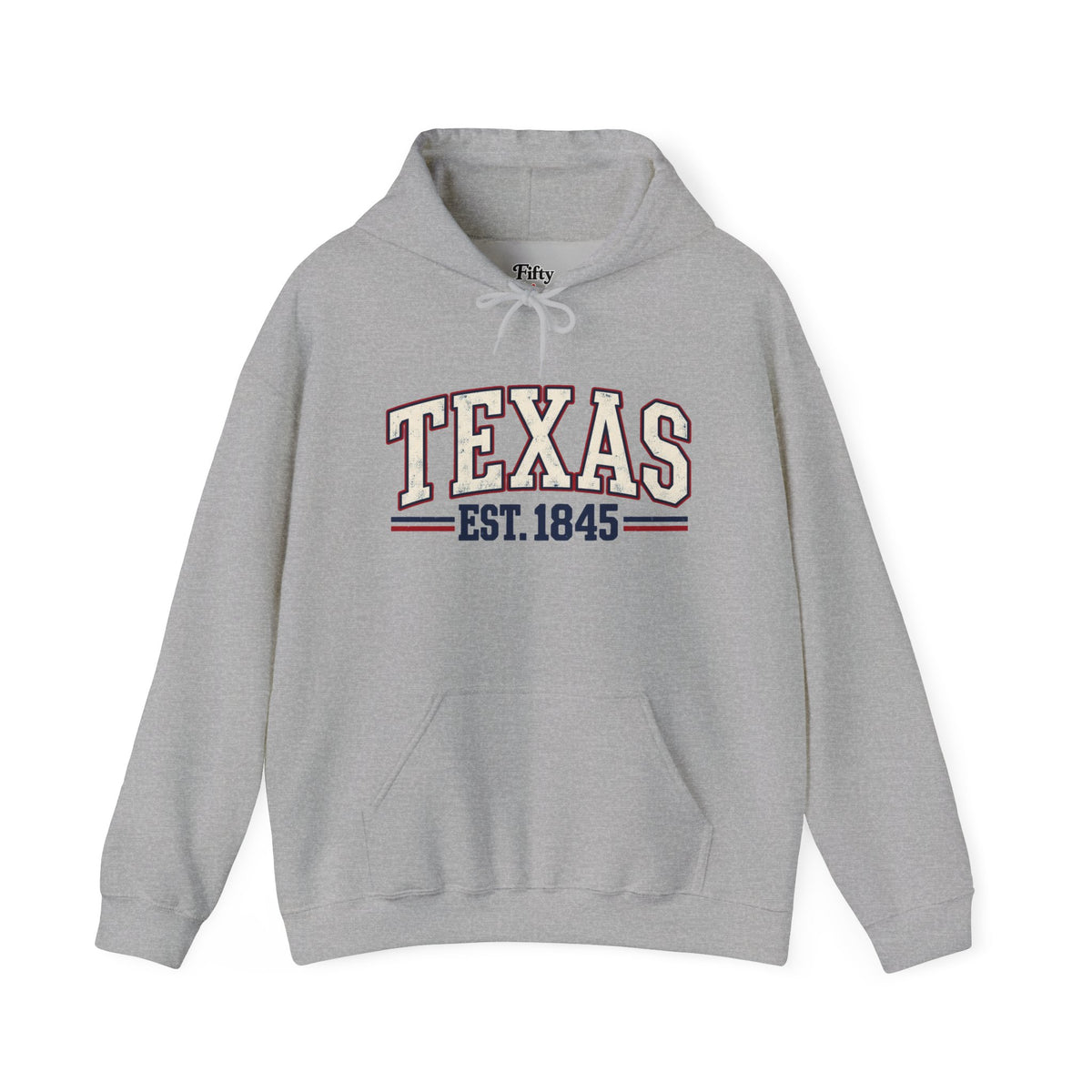Texas Est. 1845 Unisex Hoodie State Name Graphic