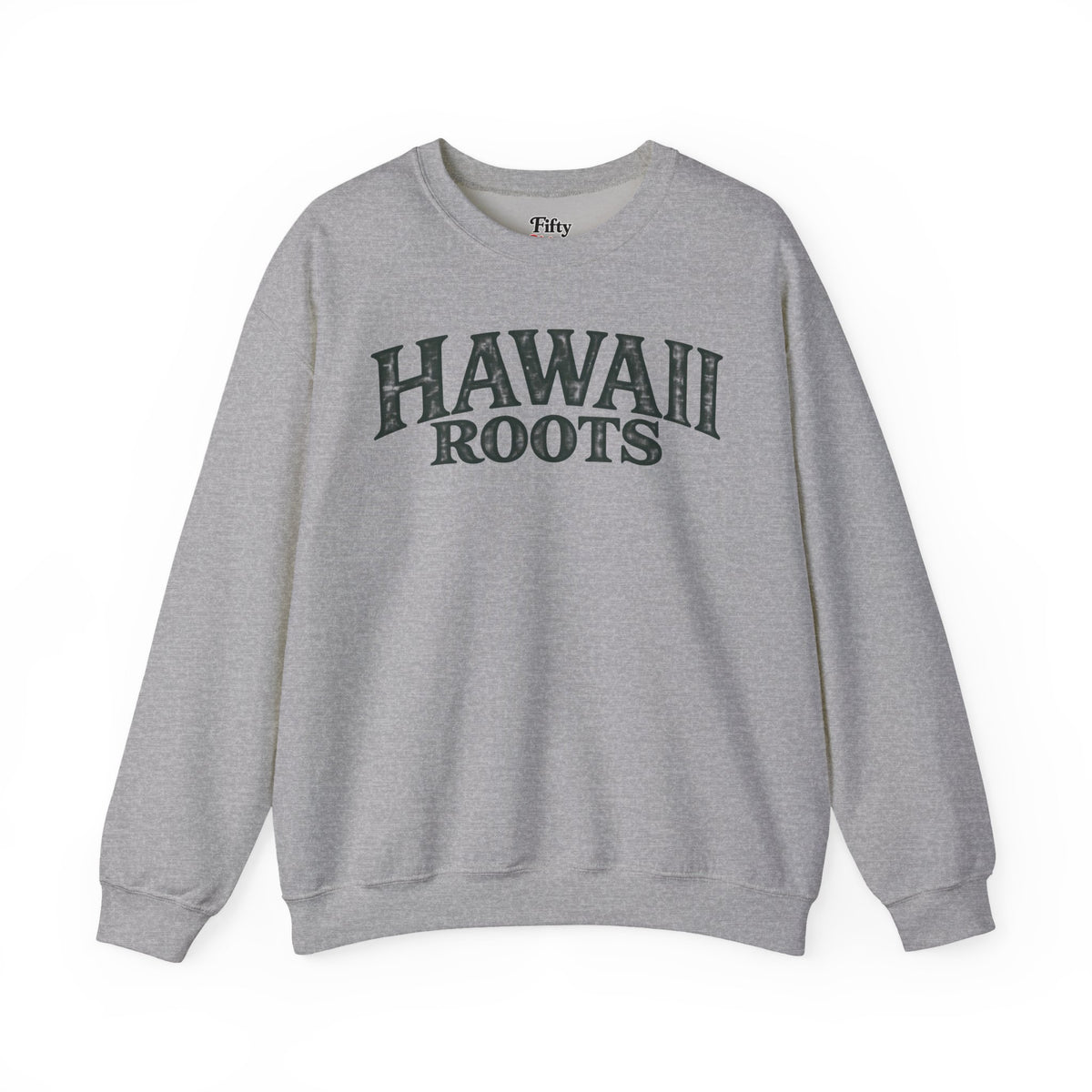 Hawaii Roots Unisex Crewneck Sweatshirt State Name Graphic