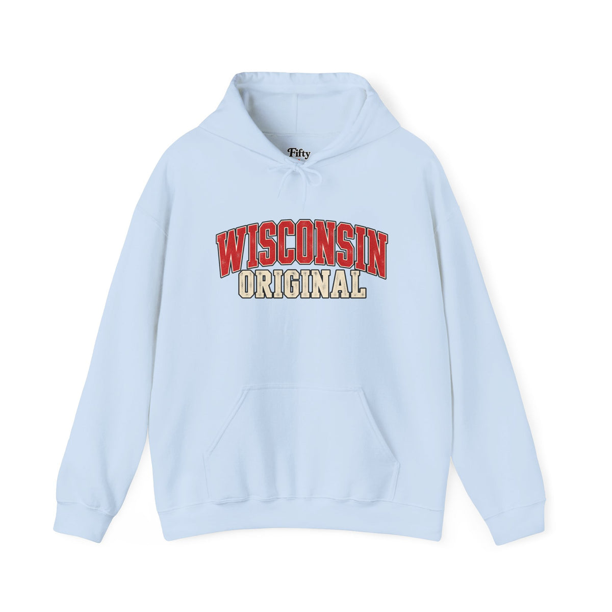 Wisconsin Original Unisex Hoodie State Name Graphic