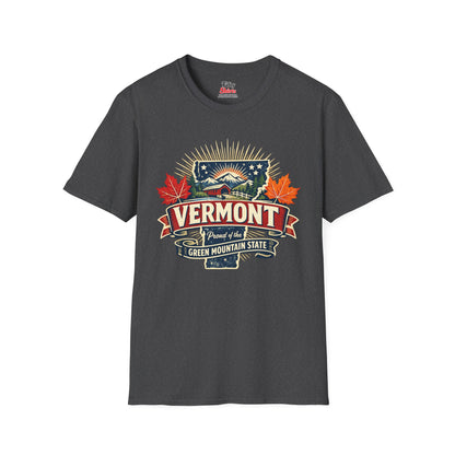 Vermont State Pride Unisex Softstyle T Shirt State Pride Graphic Tee Collections FS03