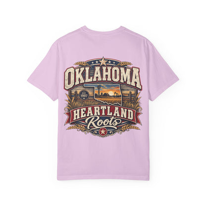 Oklahoma Heartland Roots Unisex Comfort Color 1717 Streetwear Graphic Tee