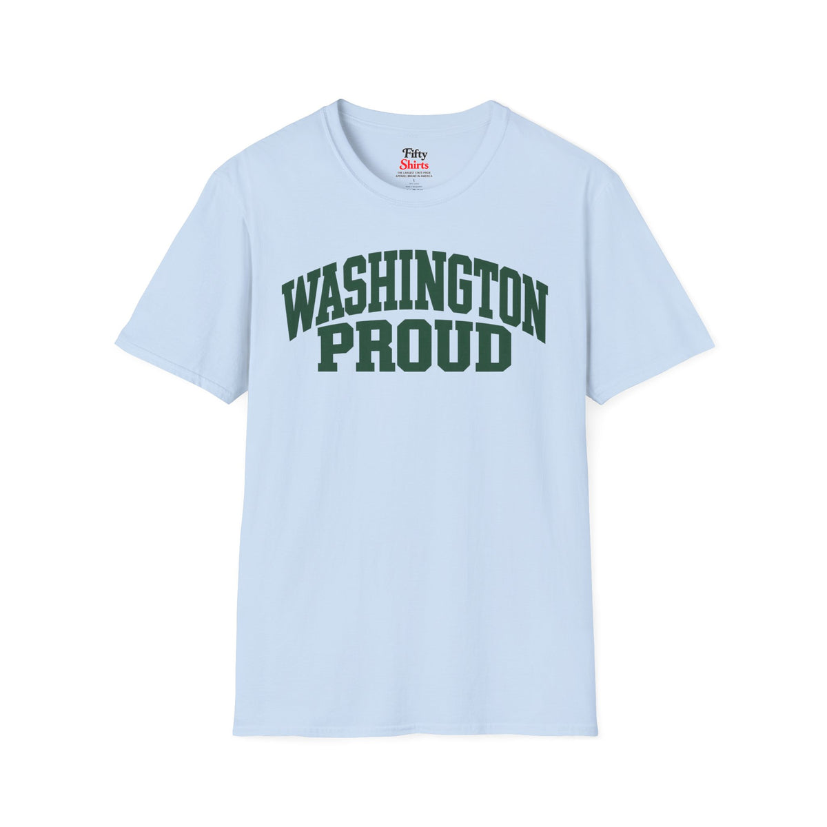 Washington Proud Unisex Softstyle T Shirt State Name Graphic Tee
