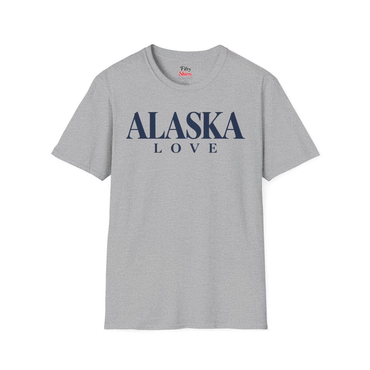 Alaska Love Unisex Softstyle T Shirt State Name Graphic Tee