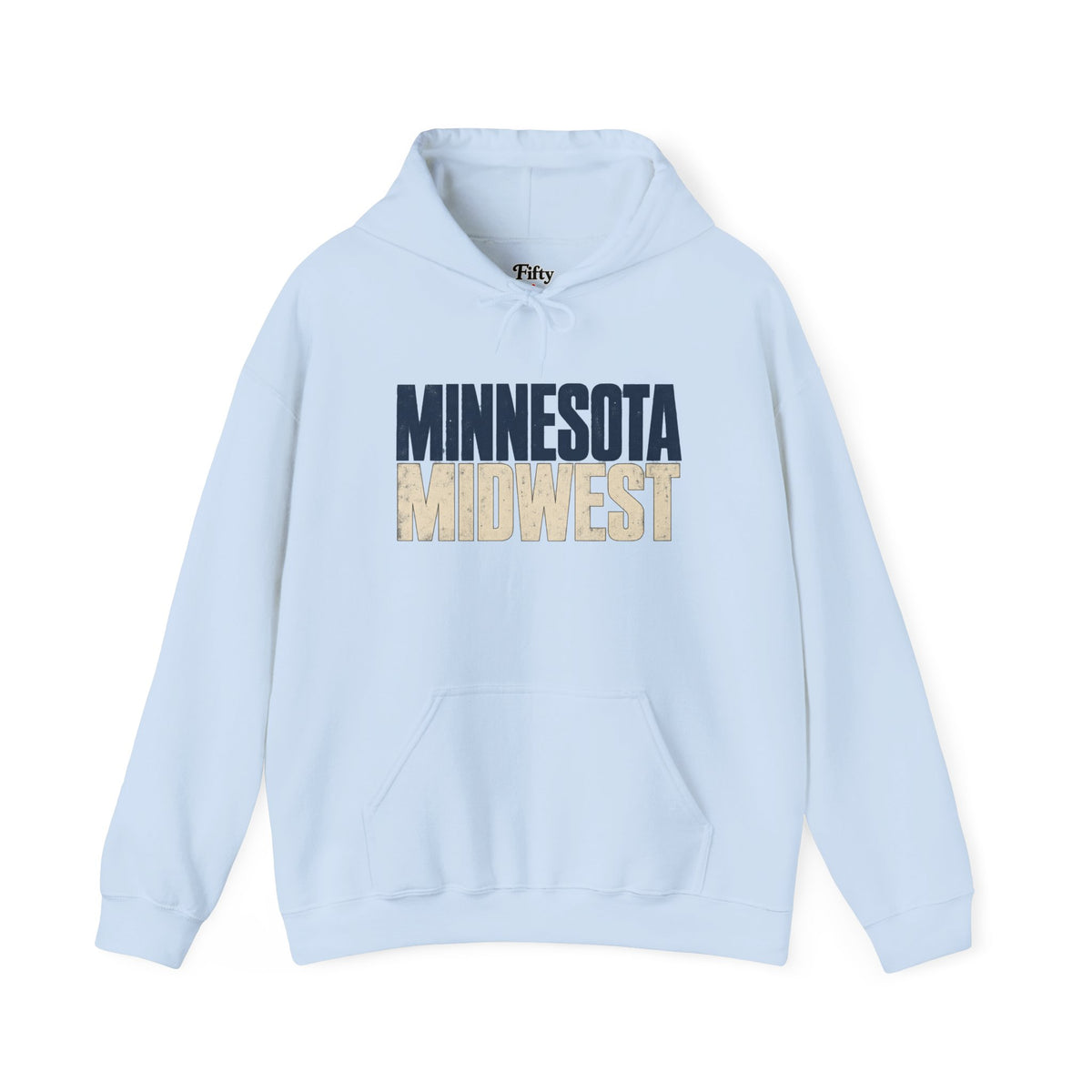 Minnesota Midwest Unisex Hoodie State Name Graphic