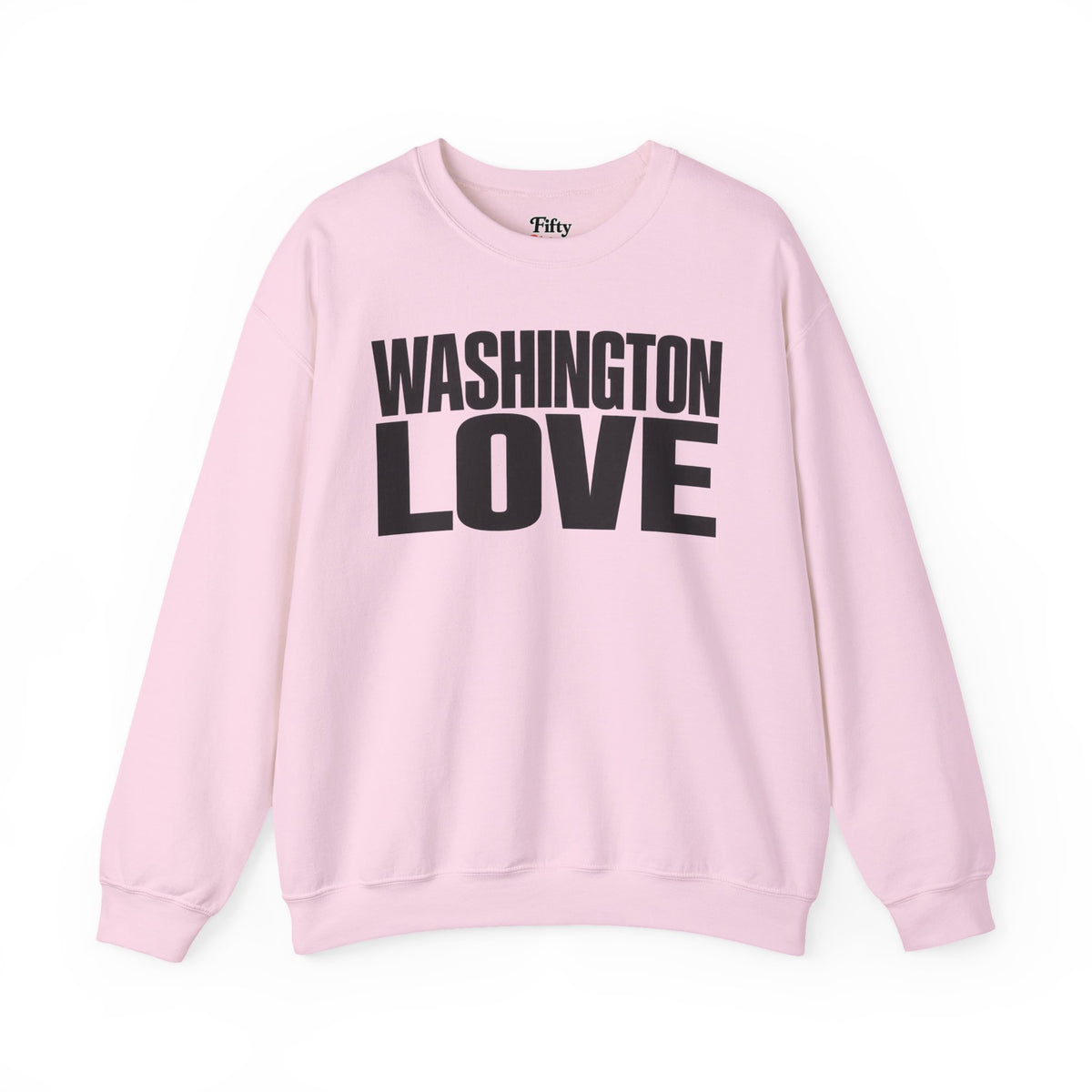 Washington Love Unisex Crewneck Sweatshirt State Name Graphic