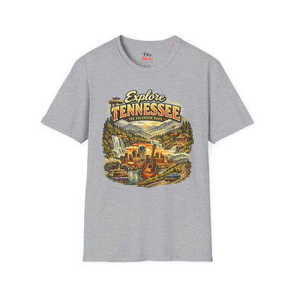 Explore Tennessee Unisex Softstyle T Shirt State Pride Graphic Tee Collections FS03