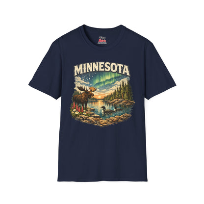 Minnesota Wildlife Unisex Softstyle T Shirt State Pride Graphic Tee Collections FS03