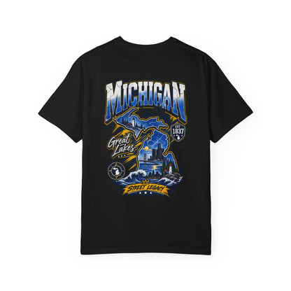 Michigan Street Legacy Unisex Comfort Color 1717 Streetwear Graphic Tee