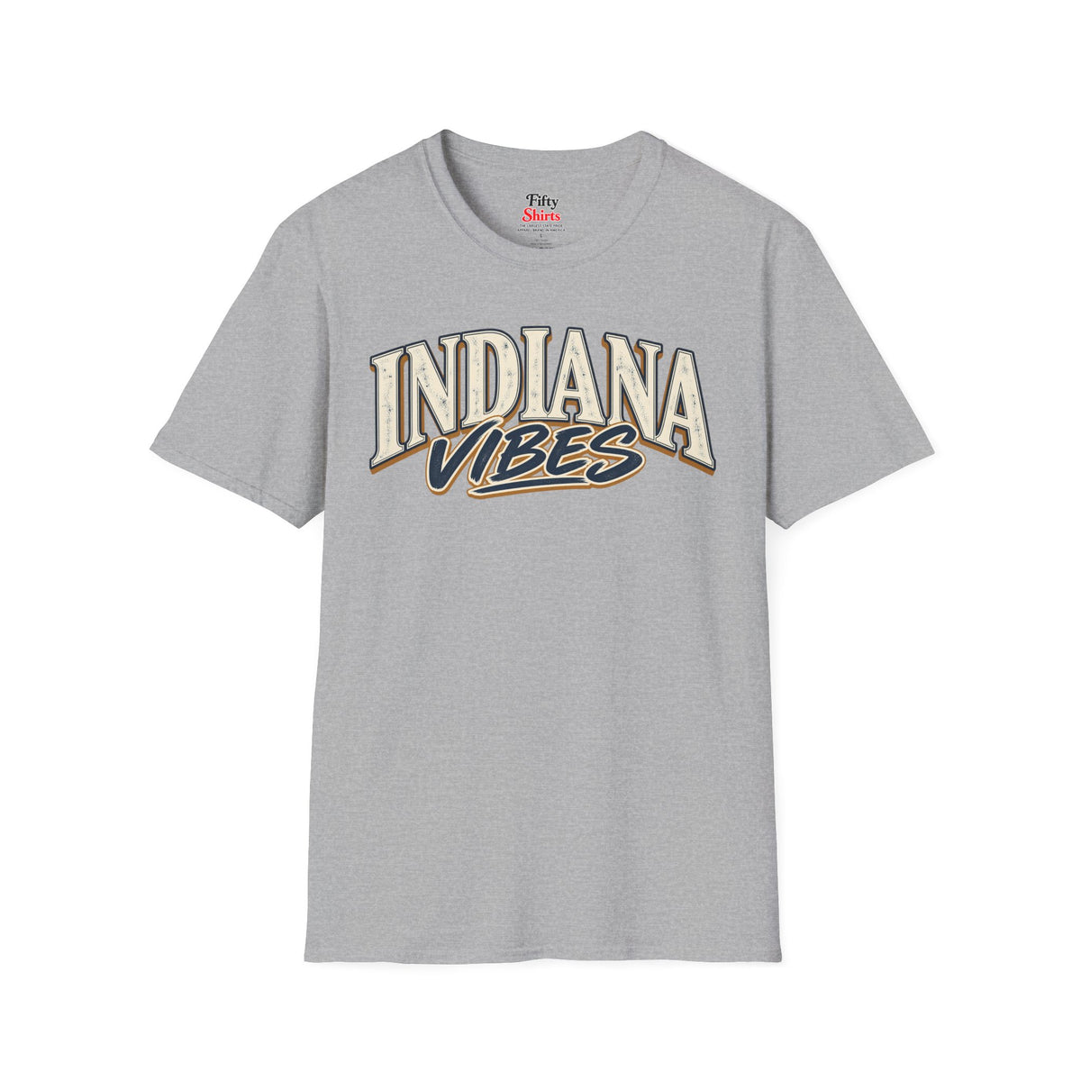 Indiana Vibes Unisex Softstyle T Shirt State Name Graphic Tee