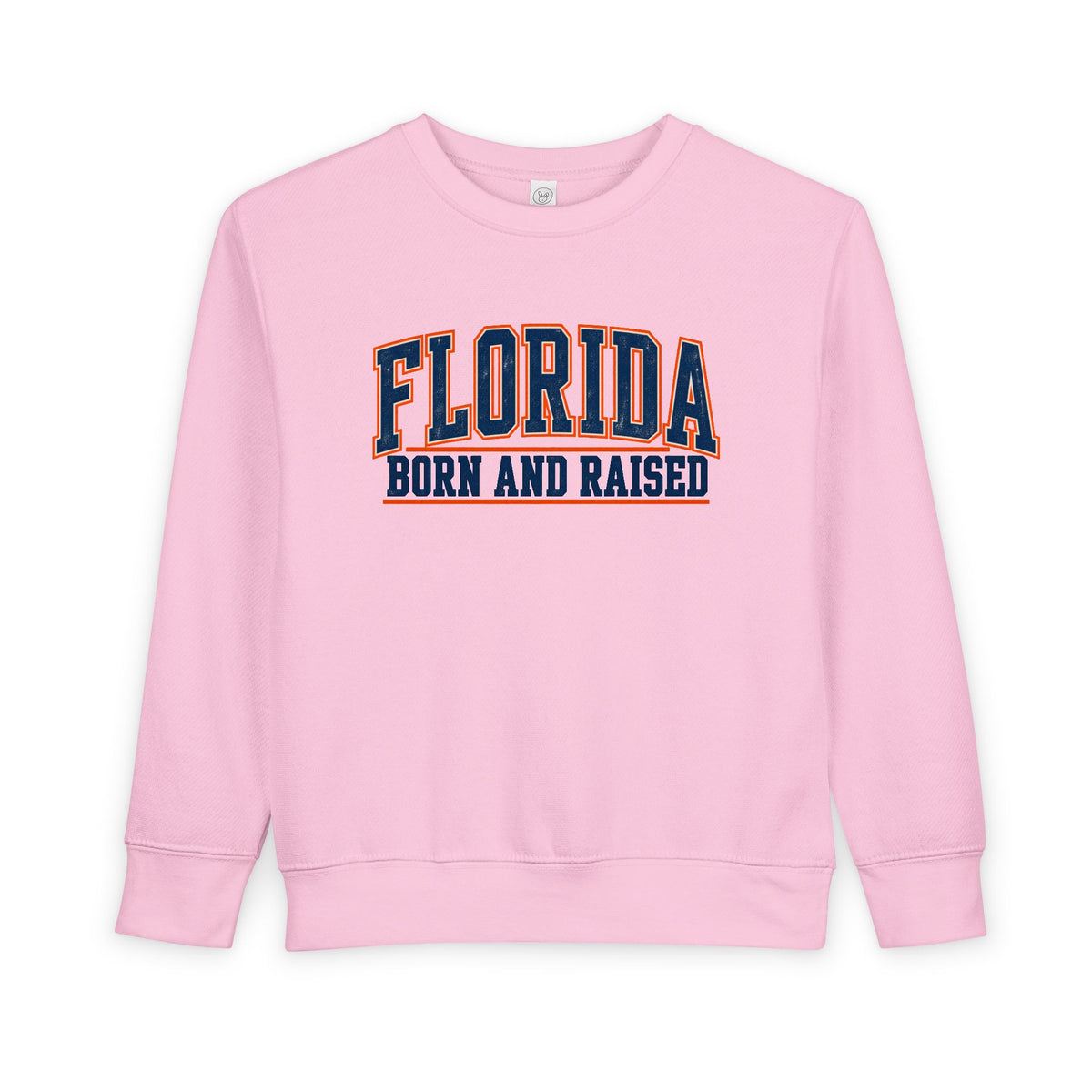 Florida Born and Raised Old-School Athletic Unisex Toddler Sweatshirt