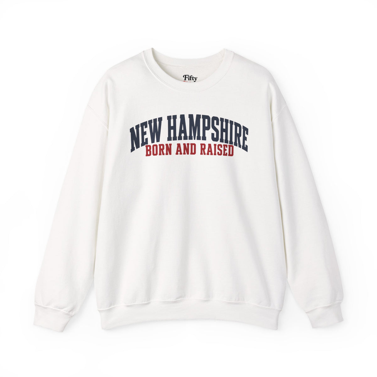New Hampshire Born and Raised Minimal Heritage Unisex Sweatshirt Graphic