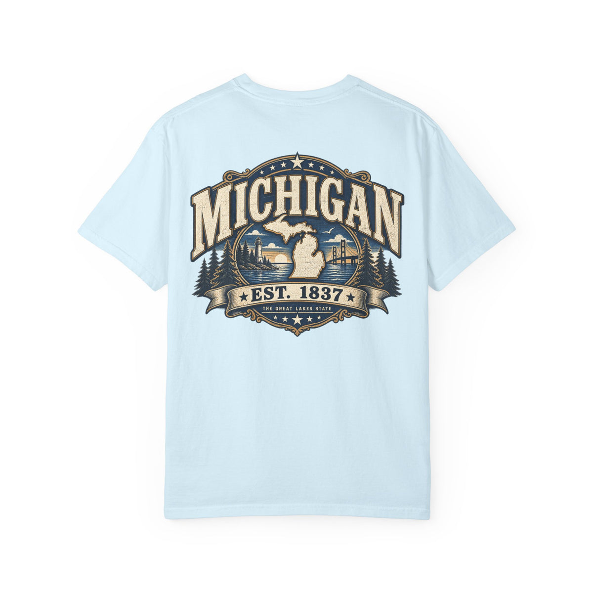 Michigan Established 1837 Unisex Comfort Color 1717 Streetwear Graphic Tee