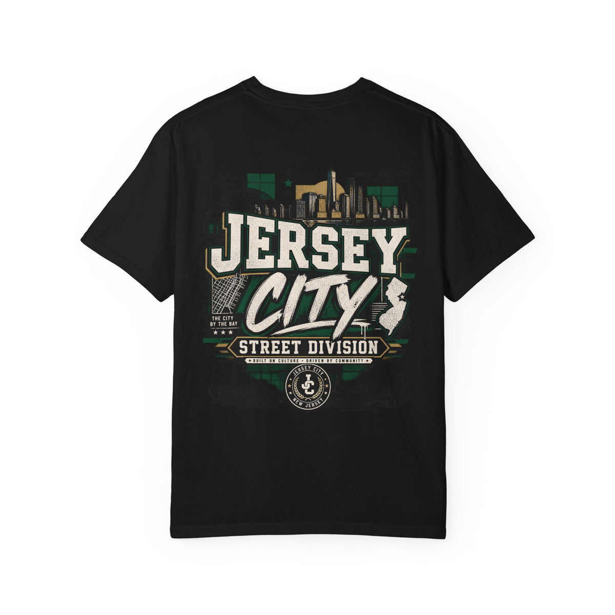 New Jersey City Street Division Unisex Comfort Color 1717 Streetwear Graphic Tee