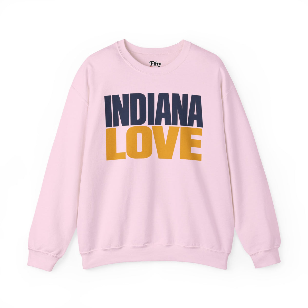 Indiana Love Unisex Crewneck Sweatshirt State Name Graphic