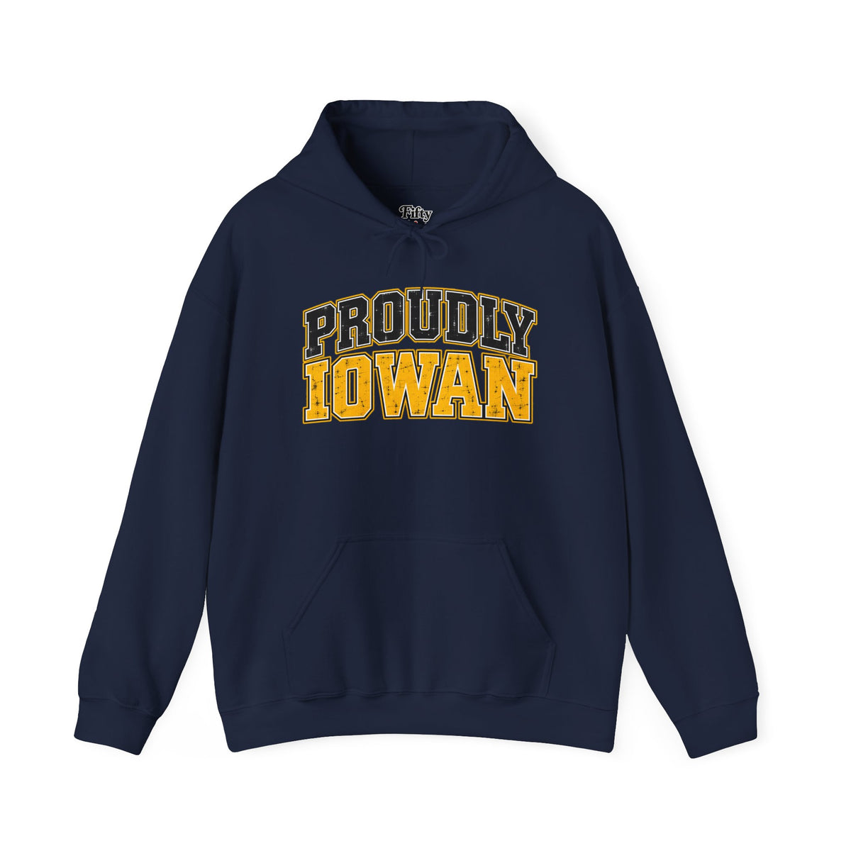 Proudly Iowan Iowa Unisex Hoodie State Name Graphic