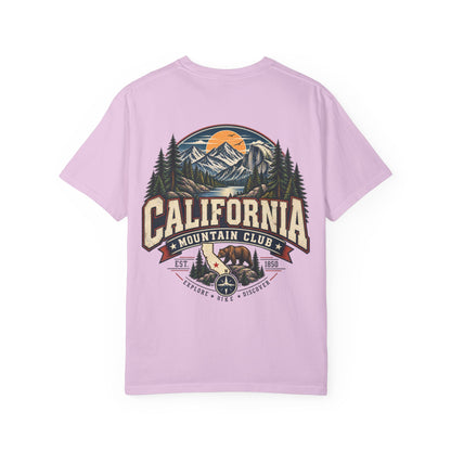 California Mountain Club  Unisex Comfort Color 1717 Streetwear Graphic Tee