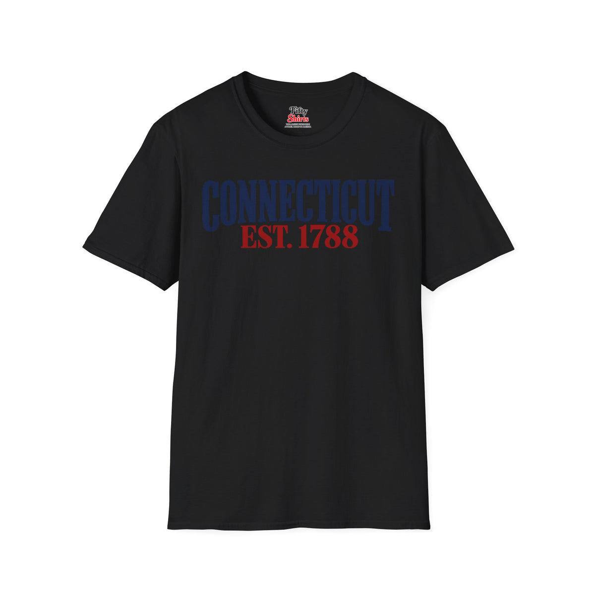 Connecticut EST 1788 Unisex Softstyle T Shirt State Name Graphic Tee