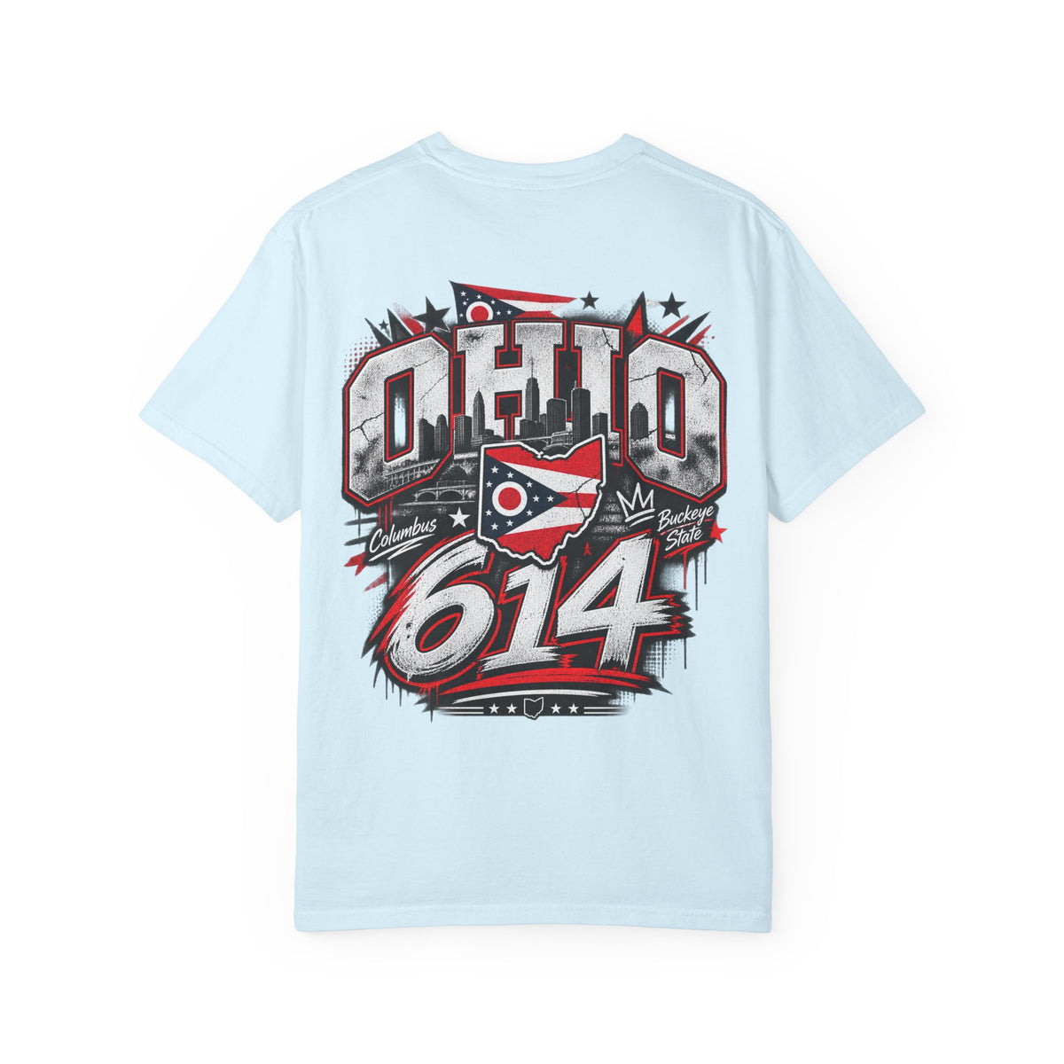 Ohio 614 Unisex Comfort Color 1717 Streetwear Graphic Tee