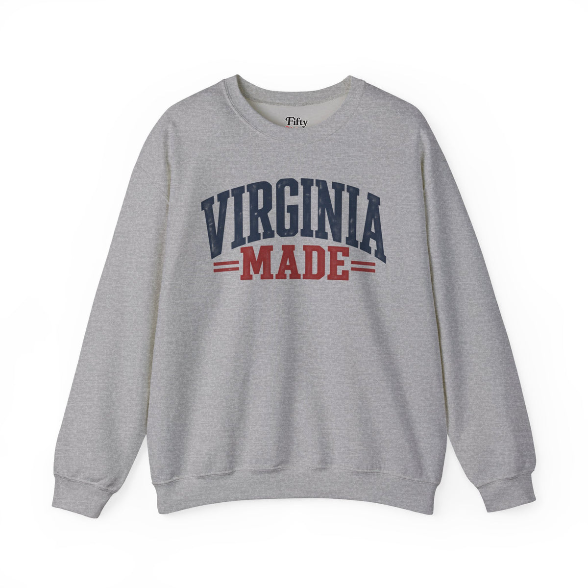 Virginia Made Unisex Crewneck Sweatshirt State Name Graphic