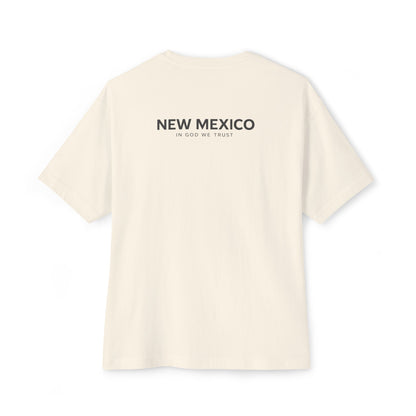 New Mexico All State In God We Trust Unisex Casual Oversized Boxy Tee