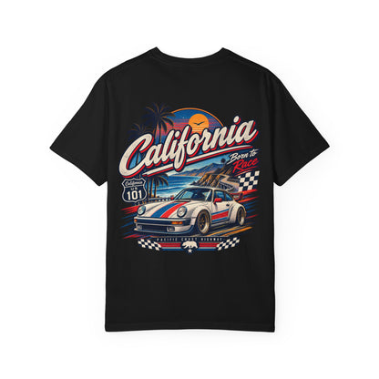 California 1980s Racing  Unisex Comfort Color 1717 Streetwear Graphic Tee
